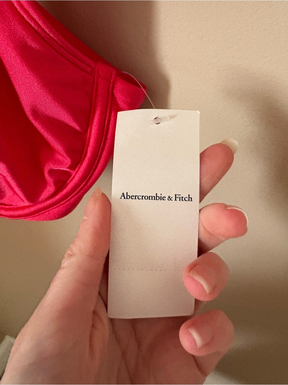 Abercrombie & Fitch Stylish Pink Underwire Crop Bikini Top - Sz S NWTS - Picture 4 of 5